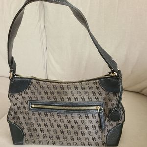 Authentic Dooney & Bourke navy blue leather purse